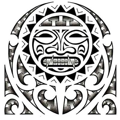 Aztec Mexican Design designs Fake Temporary Water Transfer Tattoo Stickers NO.10433